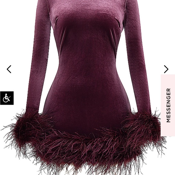 House of cb velvet dress size medium - Picture 2 of 4